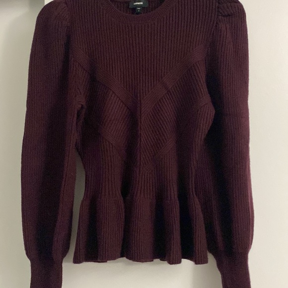 Express Peplum Sweater S - Picture 2 of 3